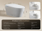 Tankless Smart Toilet With Bidet Built In, One-piece Bidet Toilet Seat, Auto Flush,Heated Seat, Warm T5879P506526