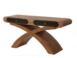 Ashwood veneered console table with cross leg, Two Handle Drawers, Console Table ,Easy Assembly, for W3040P455736