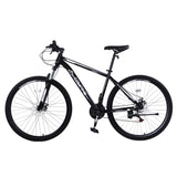 ZUN CamPingSurvivals 29in 21 Speed Load Bearing 150kg High Carbon Steel Mountain Bike Black 89131458