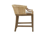 Handcrafted Rattan Counter Stool 25" H B035118576