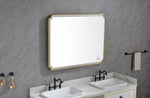 ZUN 48*36 LED Lighted Bathroom Wall Mounted Mirror with High Lumen+Anti-Fog Separately Control W1272119111