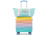 20" Carry-on Luggage with Cup Holder Lightweight Glossy Hardshell Suitcases with Spinner Wheels, 94062190