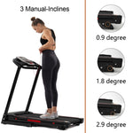 ZUN Folding Treadmills for Home - 3.5HP Portable Foldable with Incline, Electric Treadmill for Running 49905196