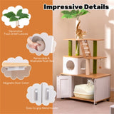 Cat Tree Cat Tower with Cabinet 60292758