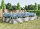Raised Garden Bed Kit - Metal Raised Bed Garden 7.6x3.7x0.98ft for Flower Planters, Vegetables Herb 30888205