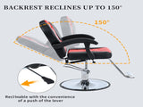Classic Reclining barber Chair Salon Chair for Hair Stylist with Heavy Duty Hydraulic Pump, 360&deg 96832747