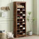 ZUN Stylish Design 30 Shoe Cubby Console, Contemporary Shoe Cabinet with Multiple Storage Capacity, Free 91535565