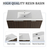 48 Inch Bathroom Cabinet With Resin Sink,Soft Close Doors,Float Mounting Design W999P206328