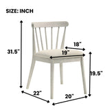 2 Pieces Set Dining Side Chair Rustic Modern Farmhouse Design Retro Design Easy to Assembly W2537P214546