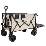Foldable Wagon with Extended Tailgate, Extra Long Extender Wagon Cart,Beach Wagon Cart Heavy Duty W2932P289383