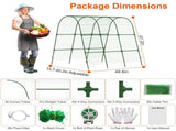 U-Shaped Garden Arch Trellis for Climbing Plants, 49.6x47.2in Adjustable Width , 18489256