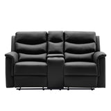 2-SEATER MOTION SOFA BLACK PU W223P149016