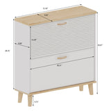 Shoes Storage Cabinet for Entryway,Narrow Shoe Rack Cabinet,Shoe Cabinet with 2 Flip W3166P268388