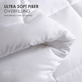 Two-pack of 100% polyester brushed single quilted comforters with microfiber filling, down 90757805