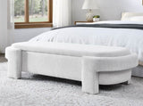 Linen Fabric Upholstered Bench with Large Storage Space for the Living Room, Entryway and W48790039