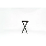 Modern Solid Wood Folding Tray Tables, Set of 2, Black 22507361