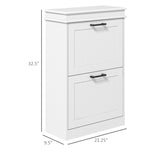 ZUN Shoe Storage Cabinet-White （Prohibited by WalMart） 83912031