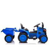 ZUN 12V Kids Ride On Electric Tractor Black Knight,Kids Ride On Toy.2WD,Non-skid tires, steering wheel, 38466080