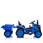 ZUN 12V Kids Ride On Electric Tractor Black Knight,Kids Ride On Toy.2WD,Non-skid tires, steering wheel, W1396P172855