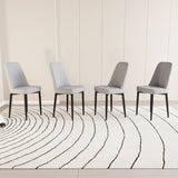 A set of 4 dining chair, modern style chair made of high-quality PU Leather fabric with thick soft 41930803