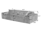 3Seater Sofa Boneless Couches,No Assembly Needed, Modern Sofa for Compact Living Rooms, Apartments, W2339P481752