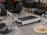 Low Profile Oil Drain Pan, 20 Gallon Capacity, Rolling Oil Drain Pan with Electric Pump 37018765