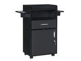 Beauty Salon Trolley Cart, Salon Cabinet with 360&deg Wheels, 6 Tool Holders, 1 Drawer, Salon 91669942