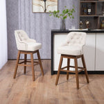 ZUN COOLMORE Bar Stools Set of 2 Counter Height Chairs with Footrest for Kitchen, Dining Room And 360 W395P145291