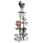 ZUN Indoor Outdoor 5-Tier Shelves Patio Plant Holder Outdoor Displaying Plants Flowers 51317415