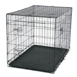 ZUN 42" Pet Kennel Cat Dog Folding Steel Crate Animal Playpen Wire Metal 14942781