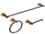 Bathroom Hardware Set, Thicken Space Aluminum 3 PCS Towel bar Set- Black Gold 16-27 Inches 55156034