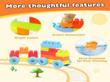 150 PCS Building Blocks Set with Wheels, Learning Toddler Blocks for 3 Years Old 03940932
