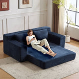 Loveseat Sofa, Comfortable Deep Seat Sofa Bed, Modern Small Corduroy Couch for Living Room 17225901