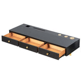 GO 47" Floating Shelf with Drawer, Multi-Purpose Wall-Mounted Vanity, Mounted Desk, Floating WF316977AAB