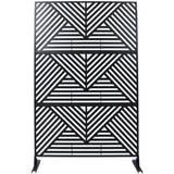 Outdoor & Indoor Privacy Metal Privacy 76" H48" W, Freestanding Decorative Privacy W465P193157