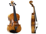 GV403 4/4 Acoustic Violin Kit Matt Natural w/Square Case, 2 Bows, 3 In 1 12425329