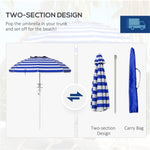 ZUN Outdoor beach umbrella （Prohibited by WalMart） 42059248