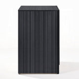 Contemporary Black Finish Storage Drawers Nightstand Wooden Bedroom Furniture 1pc B2741P321726