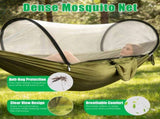 3-in-1 Camping Hammock with Automatic Pop-Up Mosquito Net, Lightweight 70D Nylon Portable Hammock 31433634