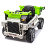 ZUN Ride on Dump Truck, 12V Ride on Car with Parents Control, Electric Dump Bed and Extra Shovel,Phone W1396P147016