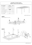 ZUN Contemporary Antique Cherry 1pc Dining Table Only Solid wood Rectangle Table Melamine Top Dining B011P194284