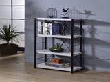 Jurgen Antique White & Black Finish Bookshelf B2726P287312
