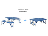 Siamese Folding Tables and Chairs-Plastic PS Thickening 26818656