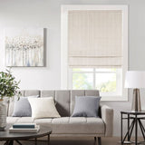 Basketweave Room Darkening Cordless Roman Shade B035129711