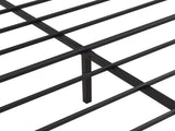 California King Bed Frames ,Headboard with wood panel decoration,black W311P284655