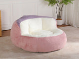 Oversized Bean Bag Chairs,Multicolor Faux Fur Couch Filled with Shredded Sponge,Large Lounger Sofa 71010083