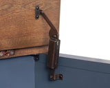 40 inch Lift-Top Coffee Table, No Assembly Required, Corduroy Blue Finish B108P193077