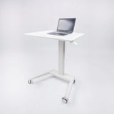 ZUN Compact Tech Desk Standing and Adjustable Desk B091P183636