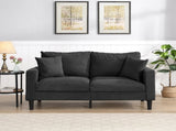 57 " High Resilience Loveseat Sofa, Wooden Frame 2 Seat Sofa, Comfy , Small Space Saving Modern W311P221210