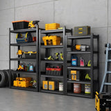 72"H 5 Tier Metal Shelves for Storage Shelving 2000LBS Heavy Duty Storage Shelves Adjustable 45922035